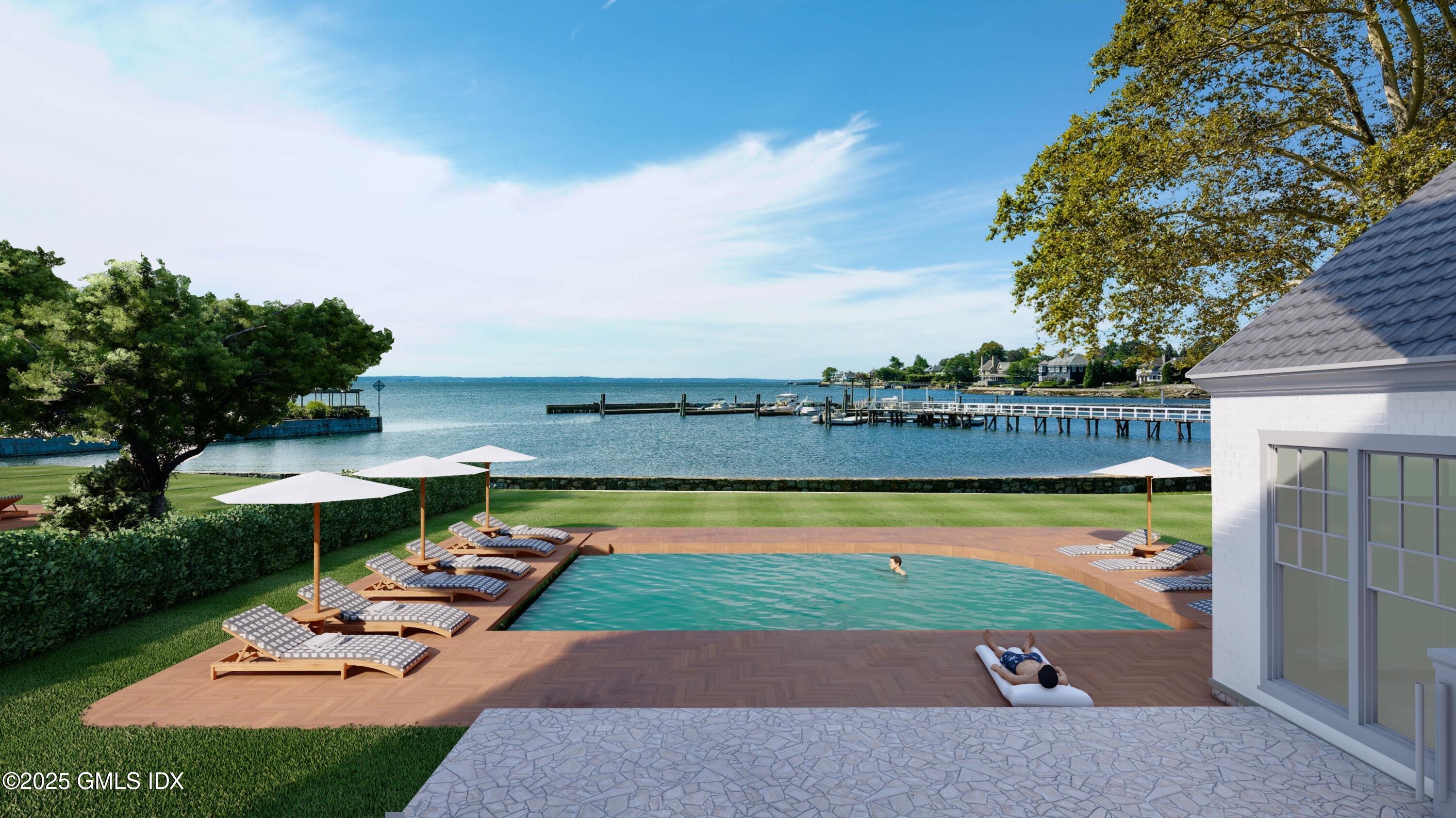 54 Signal Road Stamford, CT 06902 - Photo 14 of 15 swimming pool view with a outdoor seating