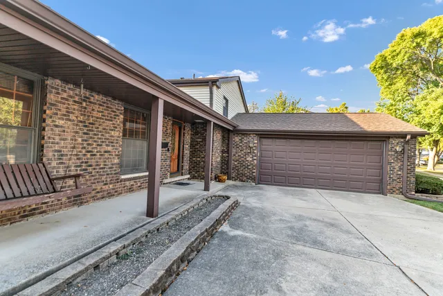 a front view of a house