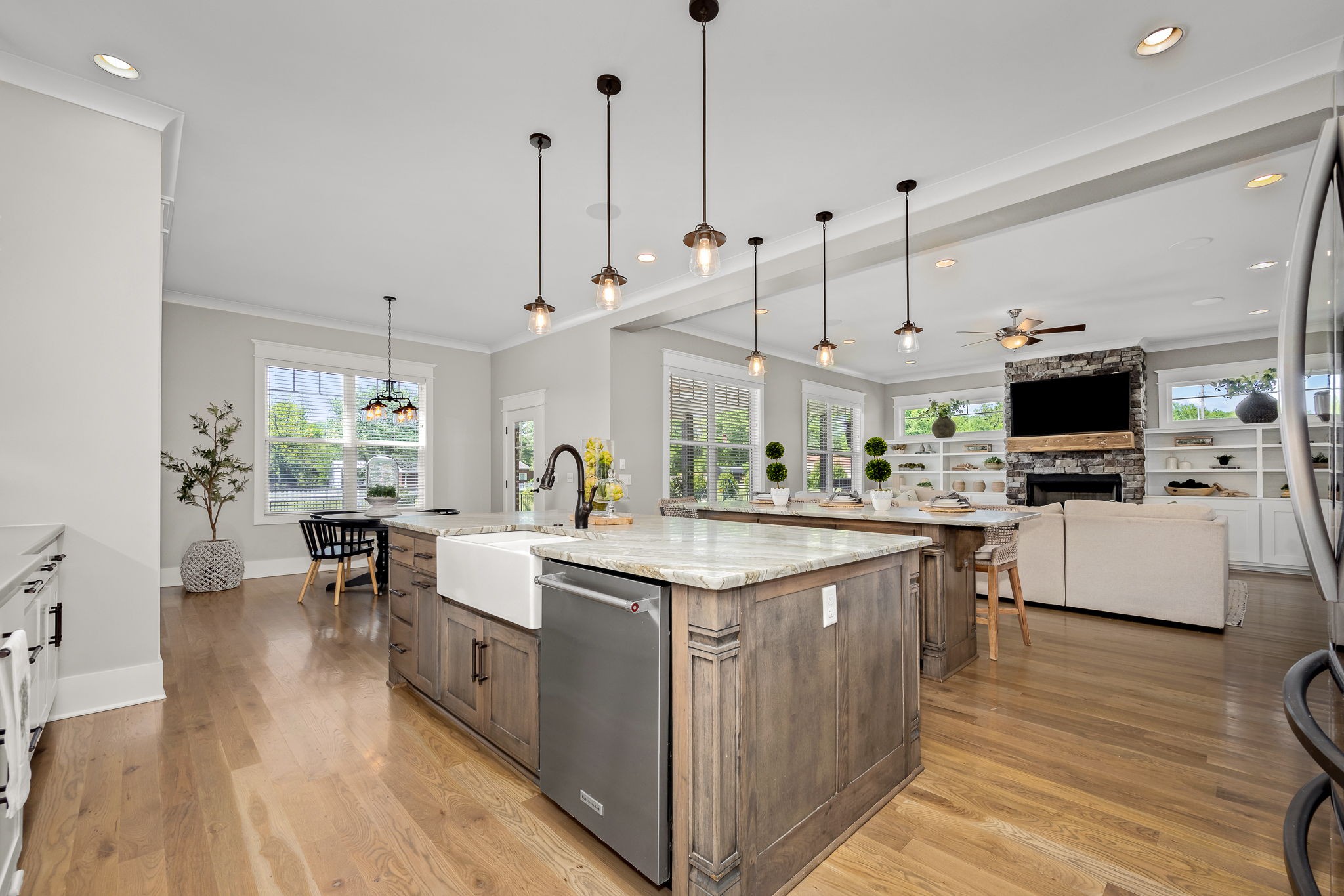 12365 Hogwood Road Milton, TN 37118 - Photo 16 of 59 a large kitchen with kitchen island a large island in it
