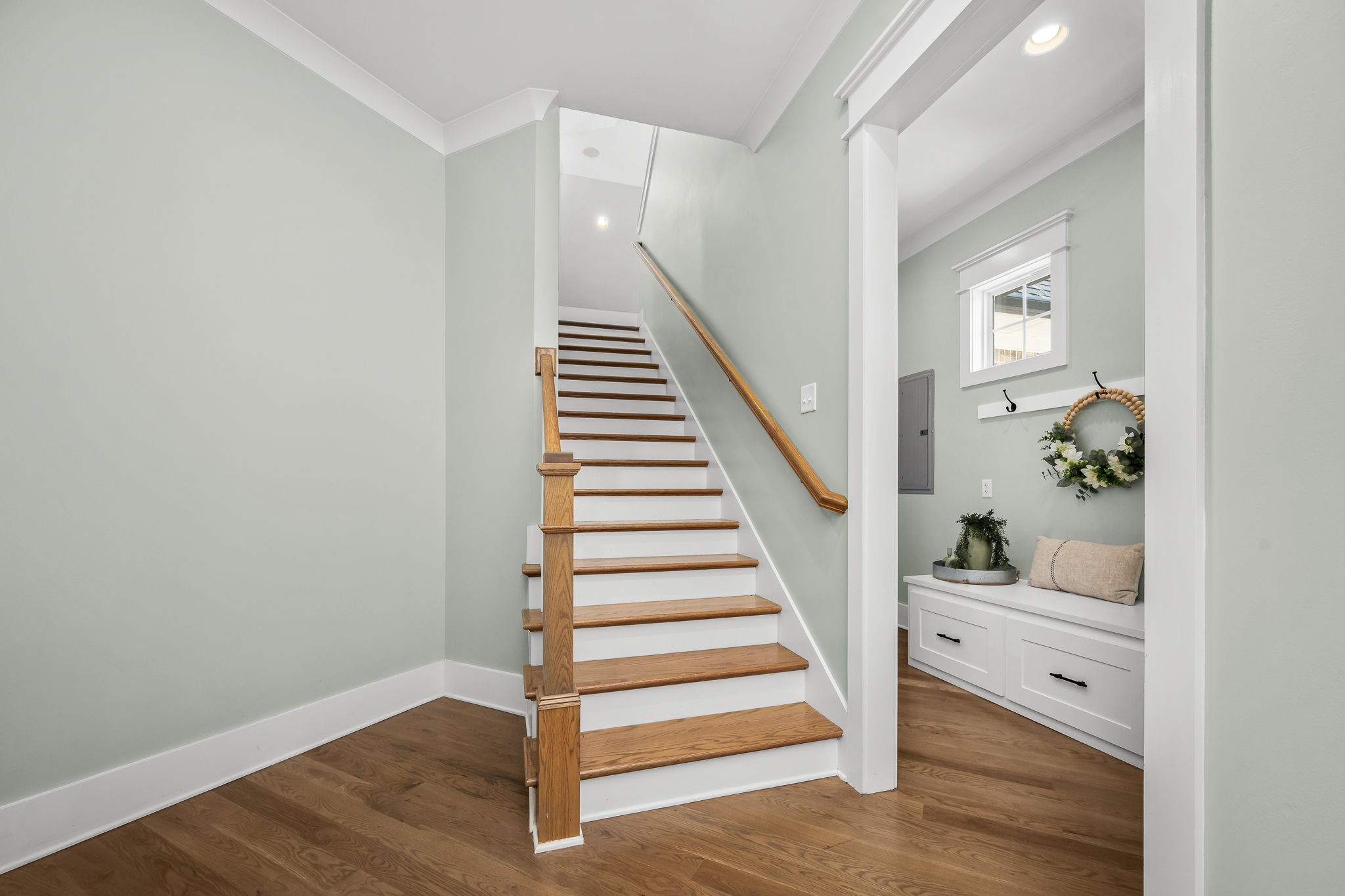 12365 Hogwood Road Milton, TN 37118 - Photo 32 of 59 a view of a hallway with wooden floor and entryway