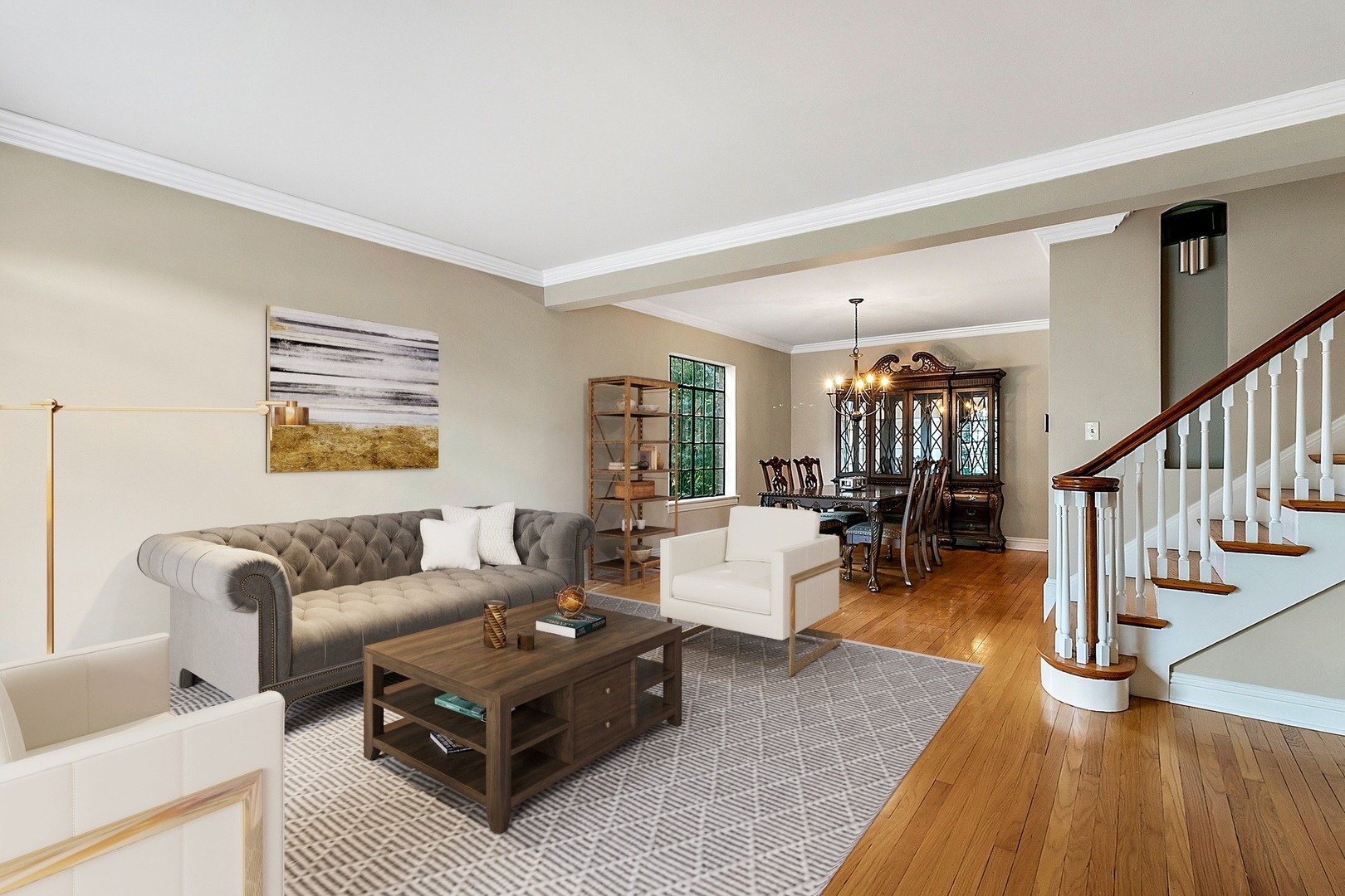 595 Selborne Road Riverside, IL 60546 - Photo 2 of 25 a living room with furniture and a table