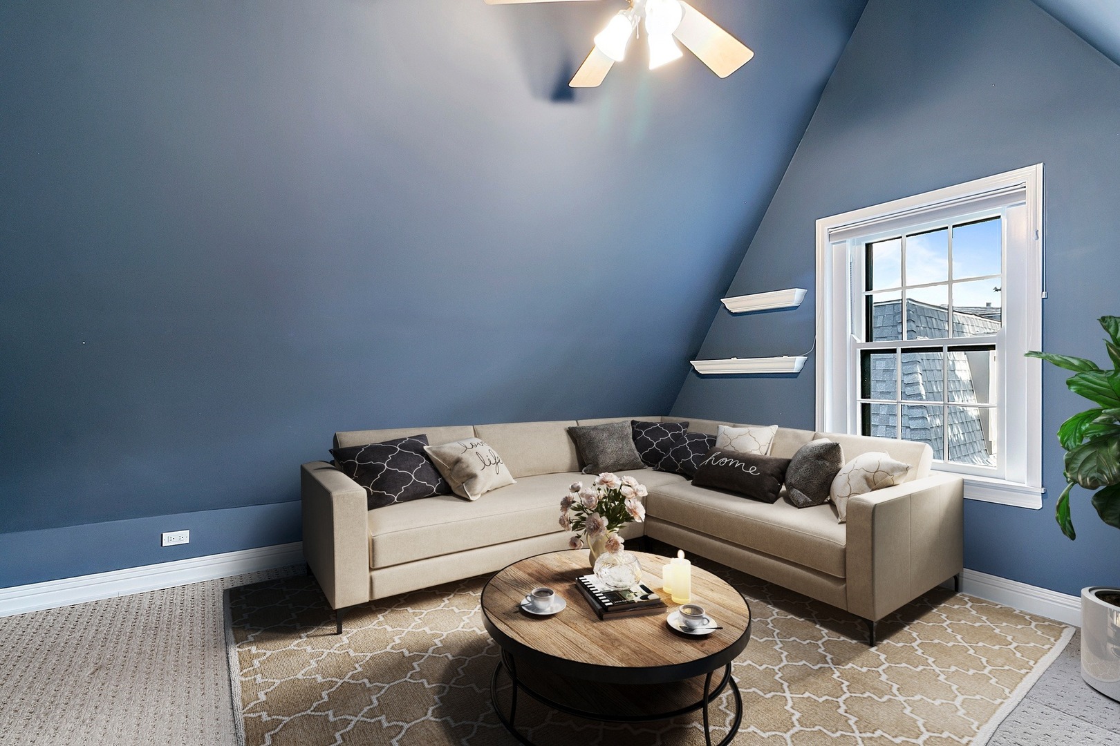 595 Selborne Road Riverside, IL 60546 - Photo 12 of 25 a living room with furniture and a large window