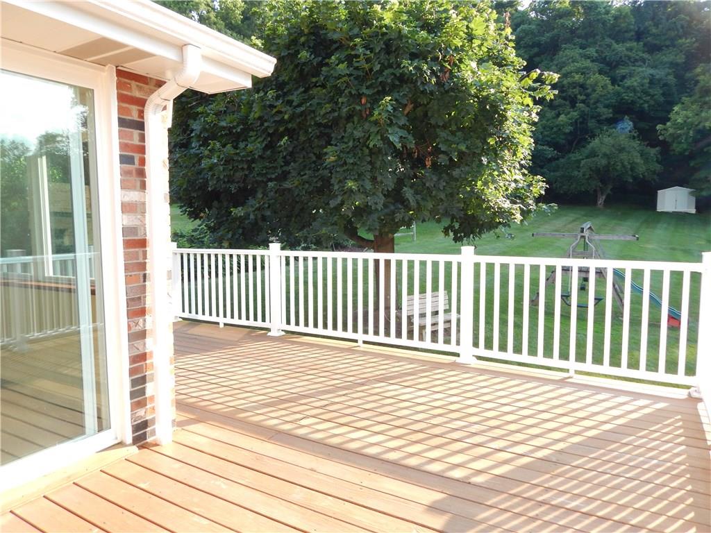 76 Fulton Road Canonsburg, PA 15317 - Photo 19 of 25 The railed wooden deck is gorgeous! It overlooks the treed back yard.