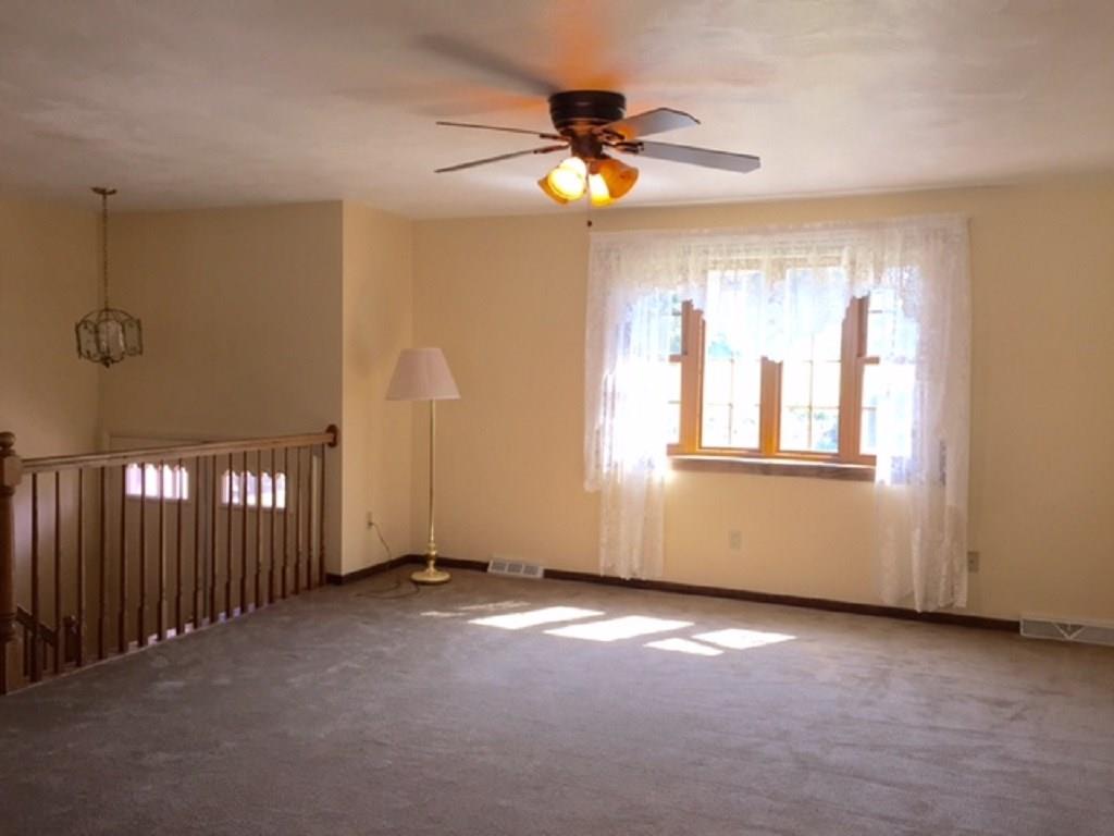 76 Fulton Road Canonsburg, PA 15317 - Photo 4 of 25 The Living Room has a lighted ceiling fan. The entrance to the home is accented by beautiful double doors and a railed stairway.