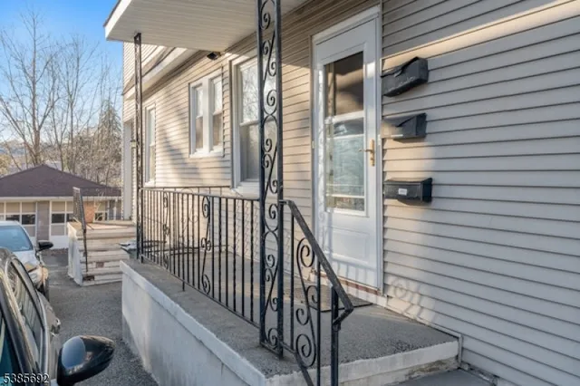 a view of balcony with patio