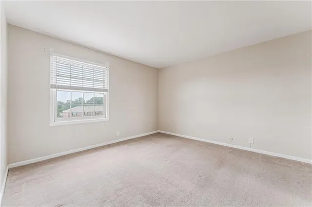 a view of an empty room