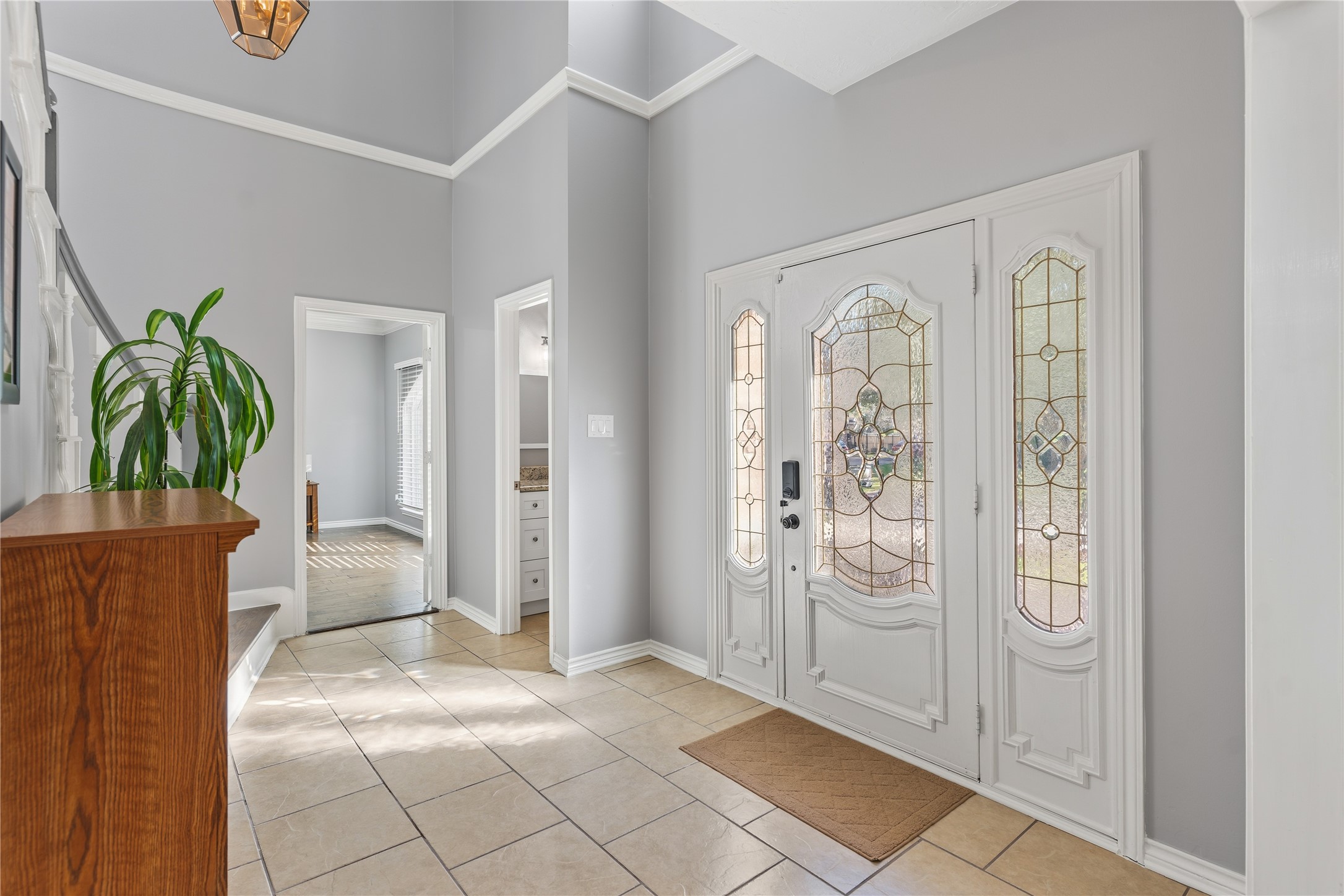 6618 Wimbledon Trail Road Spring, TX 77379 - Photo 7 of 44 a view of a bathroom with a shower and a sink