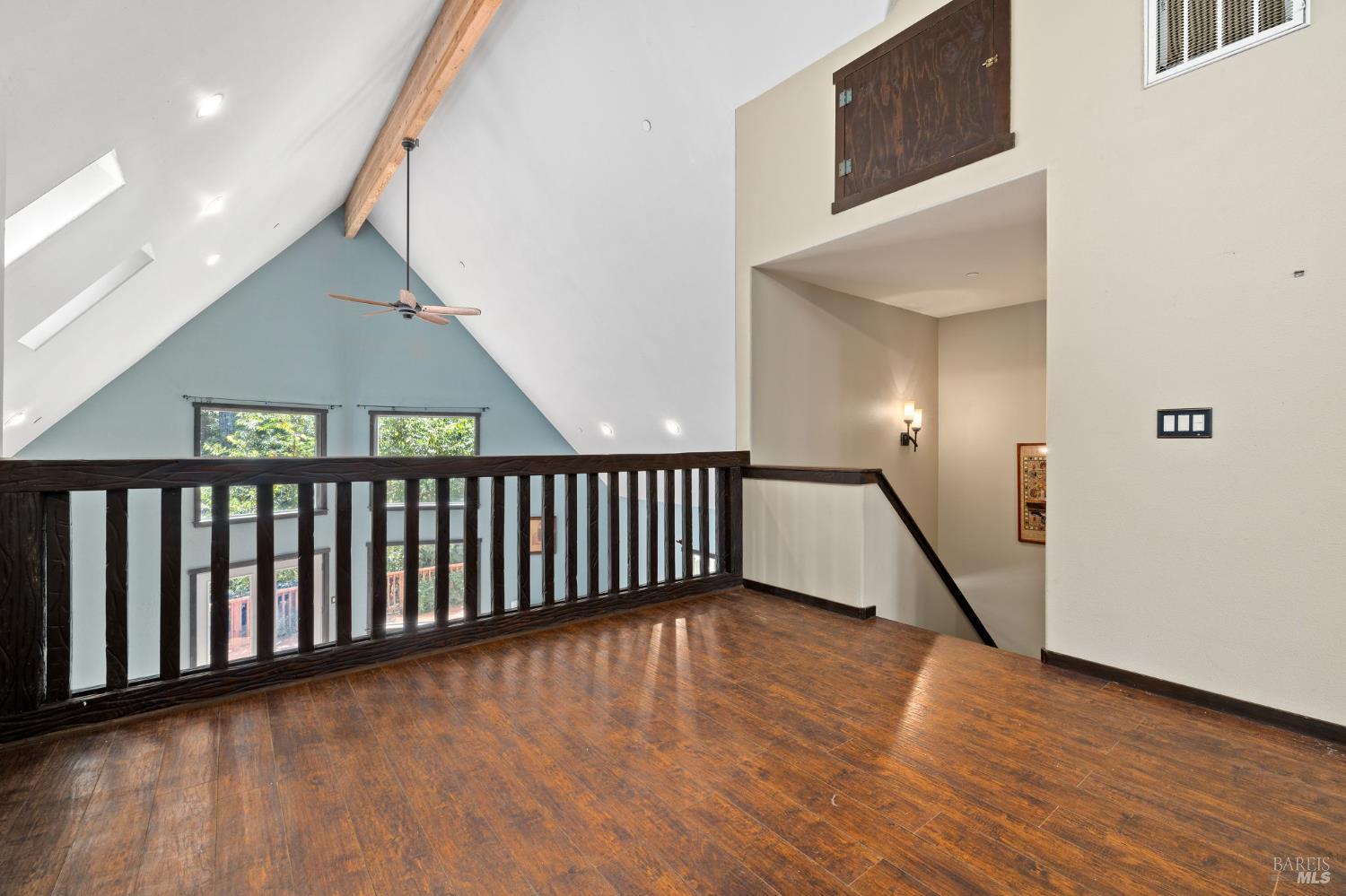 9935 Occidental Road Sebastopol, CA 95472 - Photo 21 of 59 The upstairs sitting area, adjacent to the primary bedroom