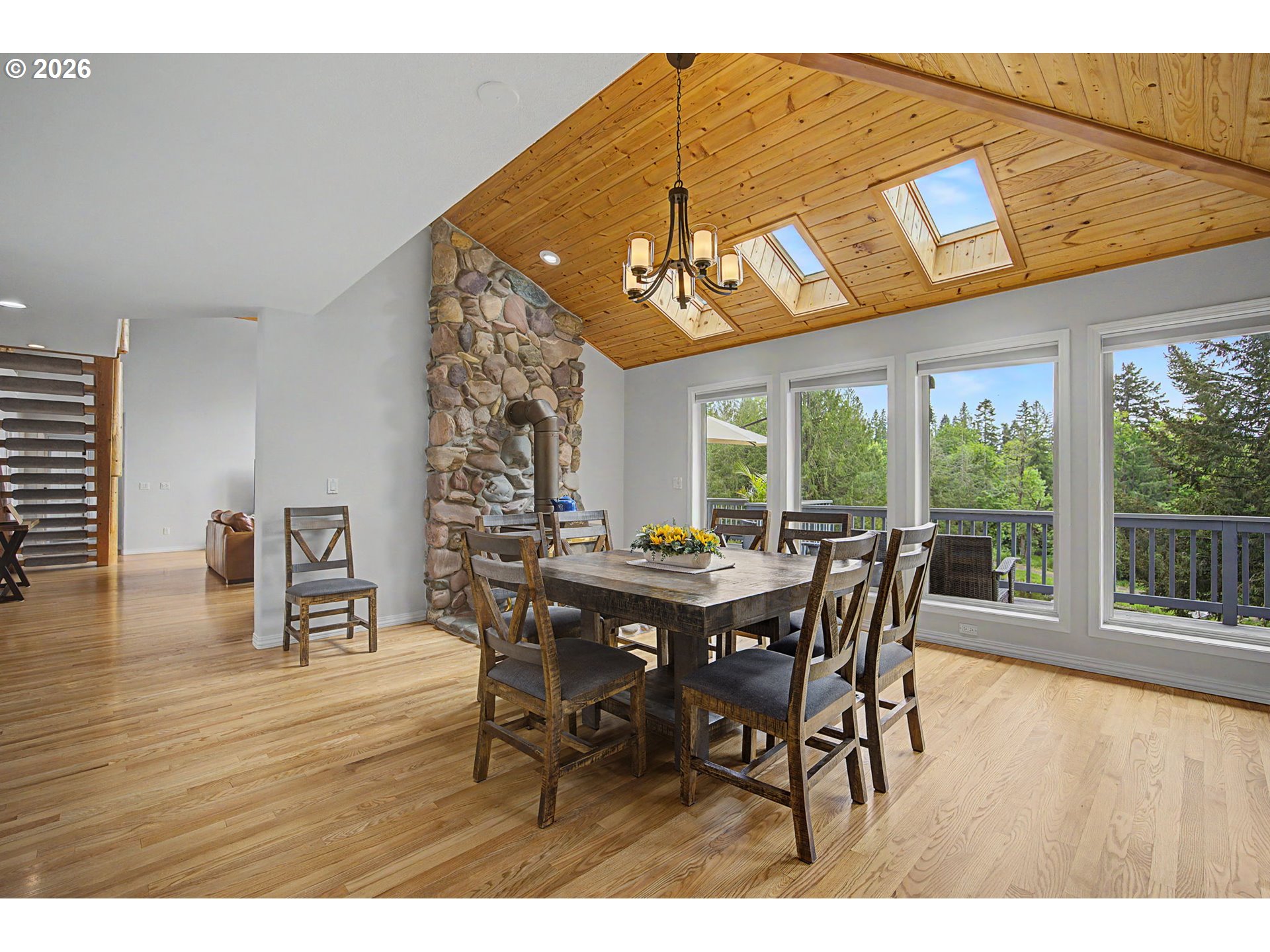 23303 Southeast Howlett Road Eagle Creek, OR 97022 - Photo 15 of 48 a view of a dining room with furniture window and outside view