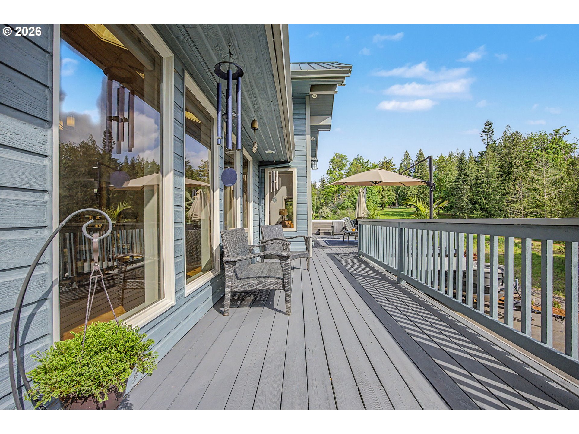 23303 Southeast Howlett Road Eagle Creek, OR 97022 - Photo 37 of 48 a view of balcony with chairs