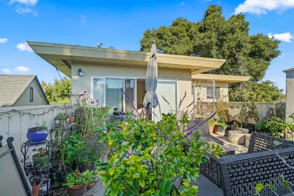 a view of a house with patio