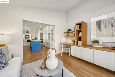 a view of kitchen and washer and dryer
