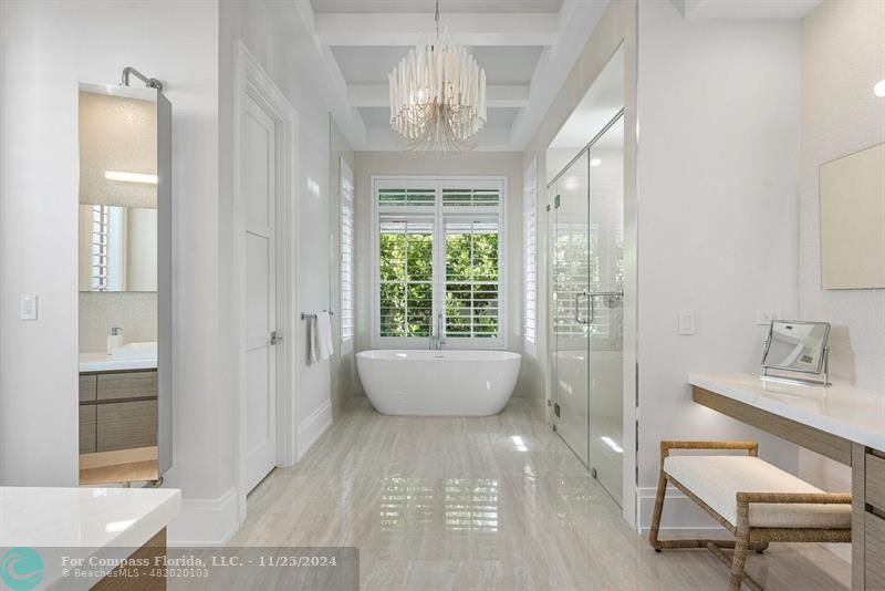 1122 Miramar Drive Delray Beach, FL 33483 - Photo 21 of 44 a spacious bathroom with a white tub shower and sink