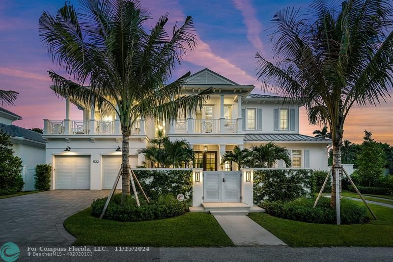1122 Miramar Drive Delray Beach, FL 33483 - Photo 33 of 44 a front view of the house with yard and green space