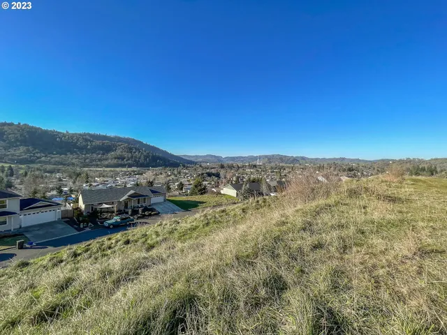a view of a large body of water with mountains in the background