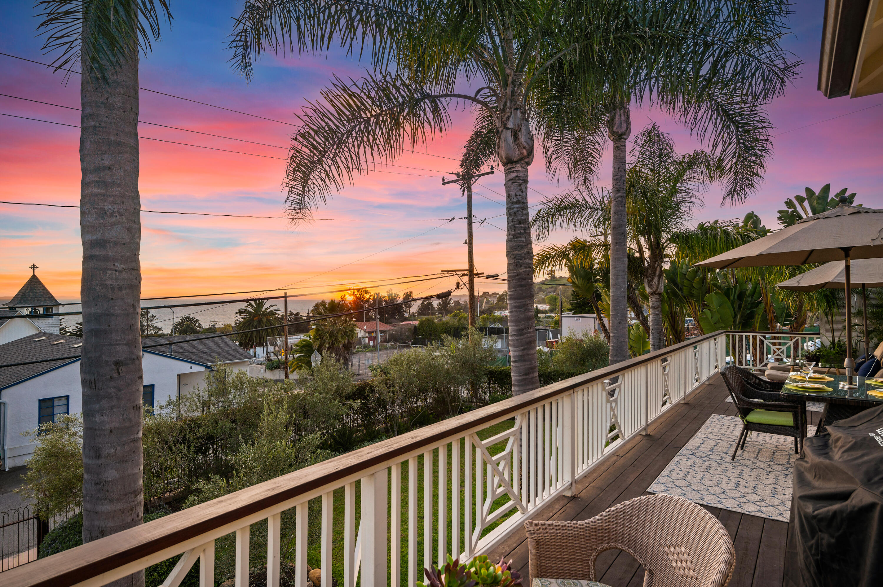 Undisclosed Address Summerland, CA 93067 - Photo 13 of 27 a view of balcony with outdoor seating