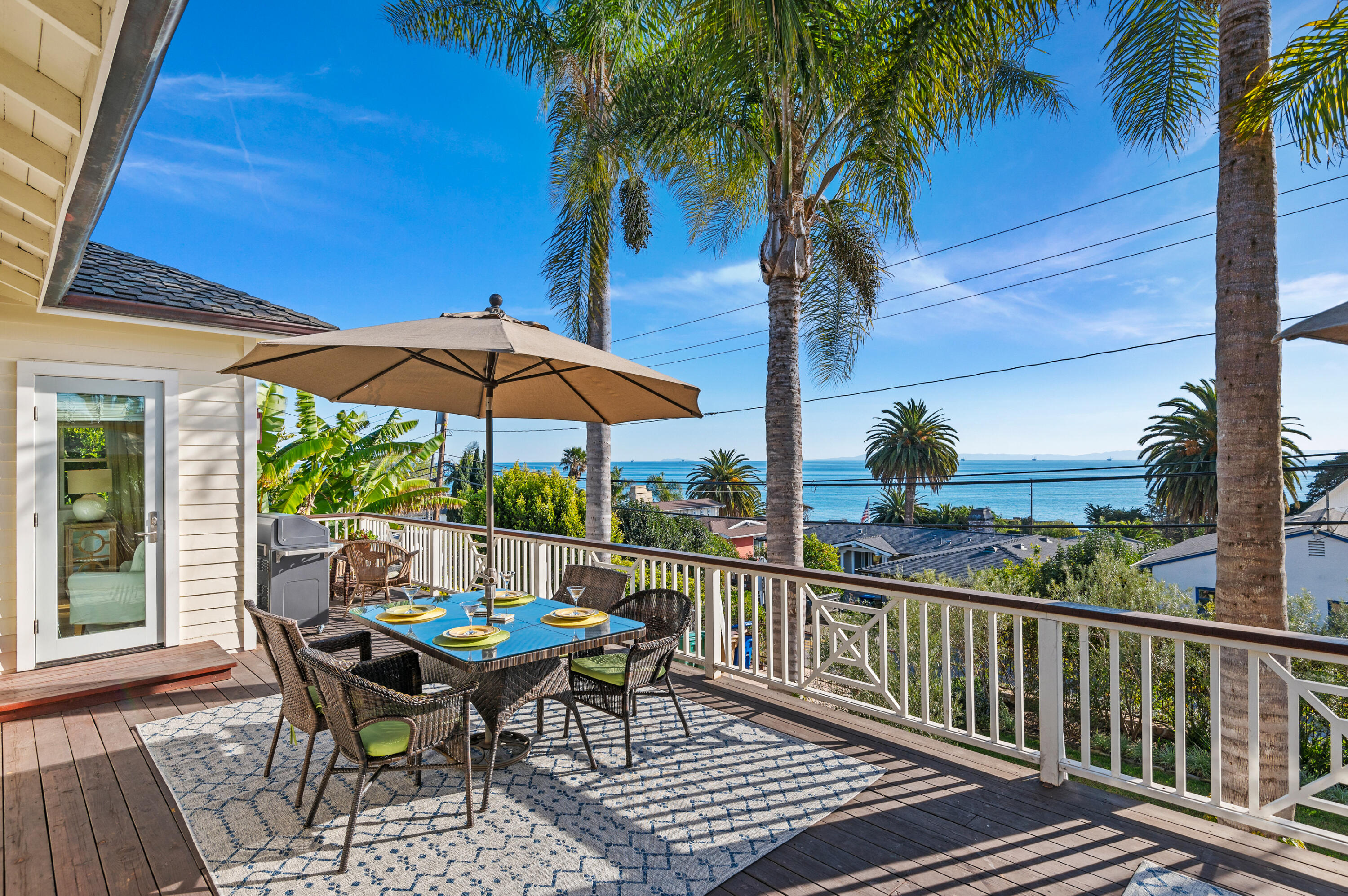Undisclosed Address Summerland, CA 93067 - Photo 14 of 27 a view of a chair and tables in the balcony