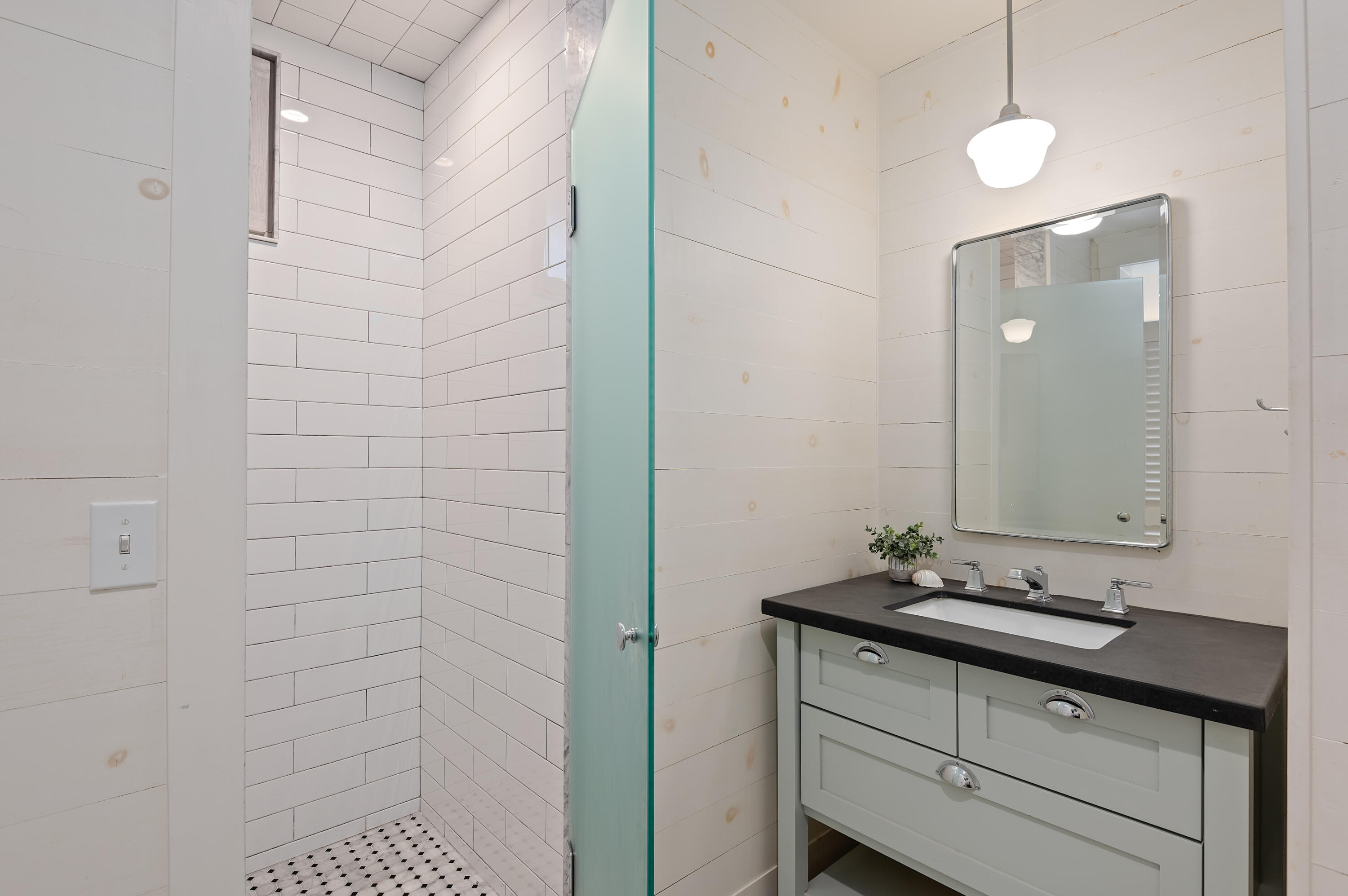 Undisclosed Address Summerland, CA 93067 - Photo 25 of 27 a bathroom with a sink a vanity and a mirror