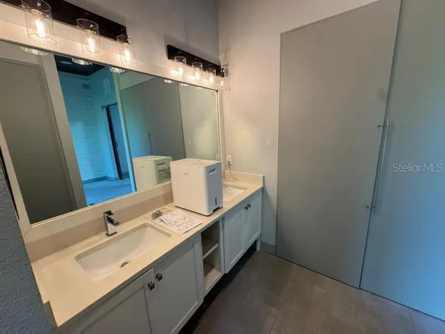 a bathroom with a sink and a toilet