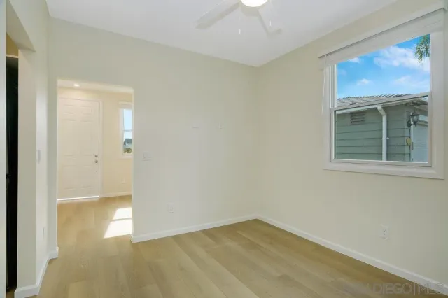 a view of an empty room