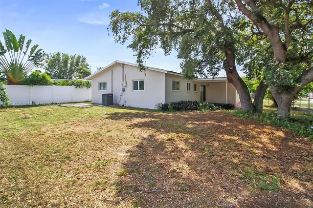 a backyard of a house