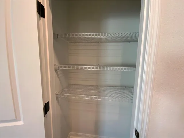 a close view of closet