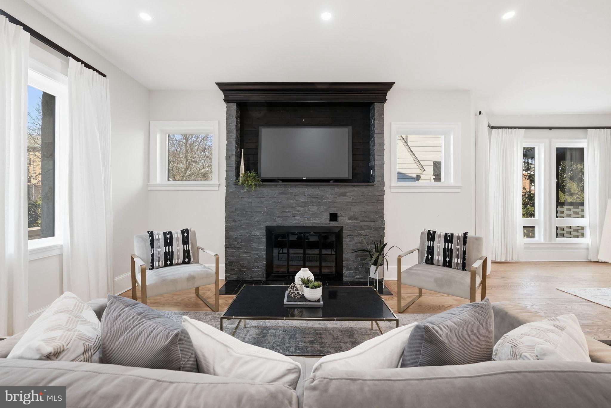 5315 Colorado Avenue Northwest Washington, DC 20011 - Photo 2 of 67 a living room with furniture and a fireplace