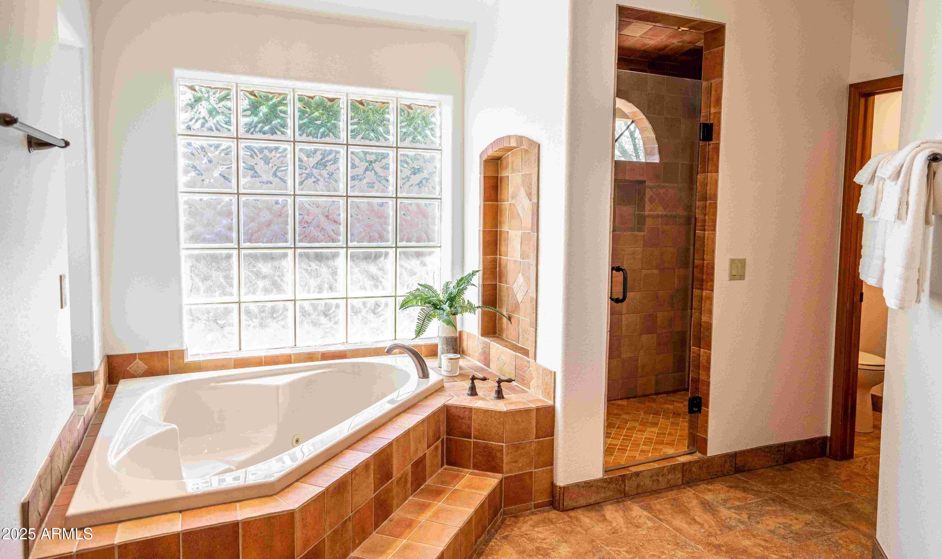5426 East Libby Street Scottsdale, AZ 85254 - Photo 19 of 29 a spacious bathroom with a tub and shower