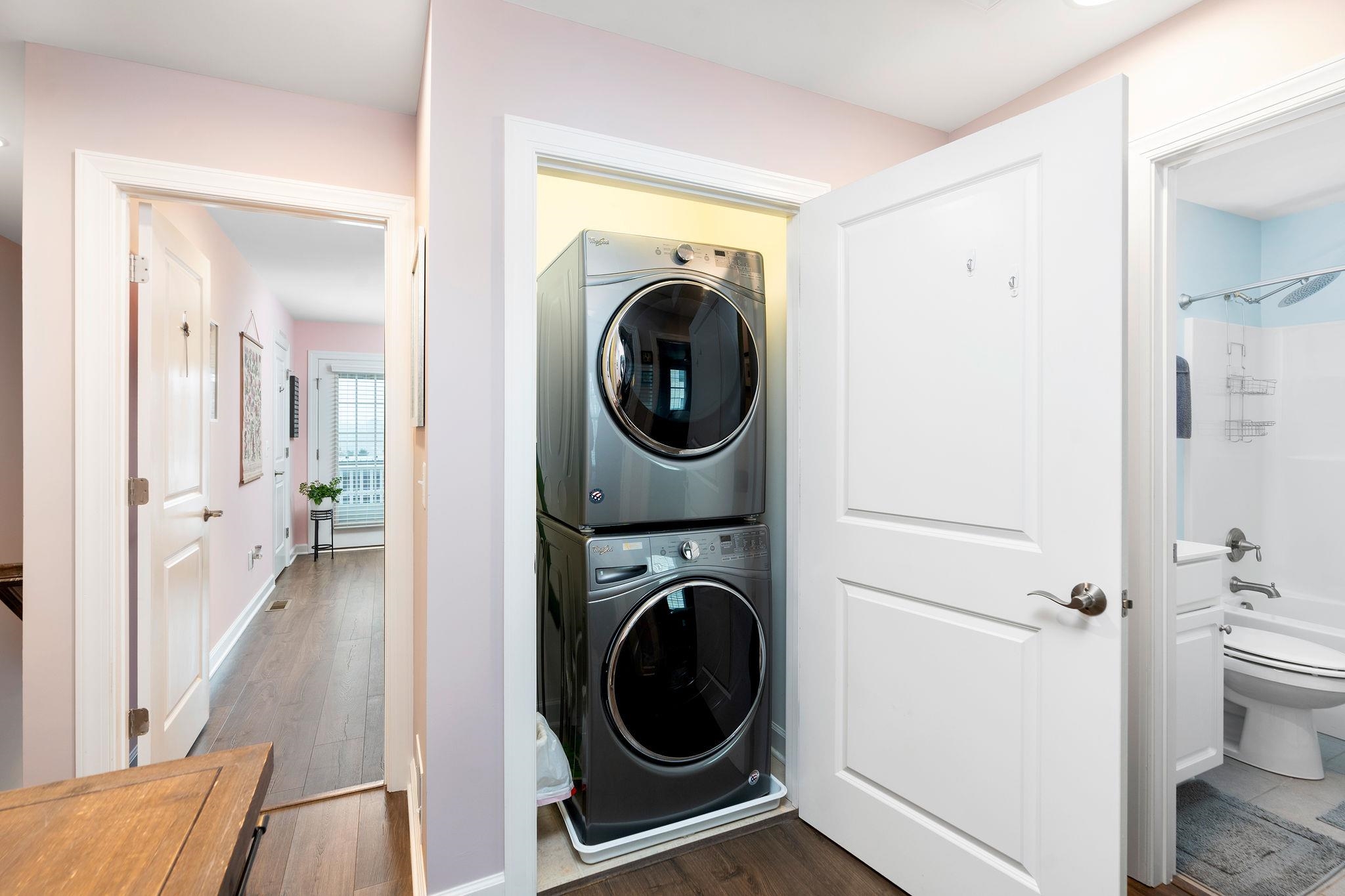 1644 Delphi Drive Charlottesville, VA 22911 - Photo 24 of 39 a view of a hallway with washer and dryer