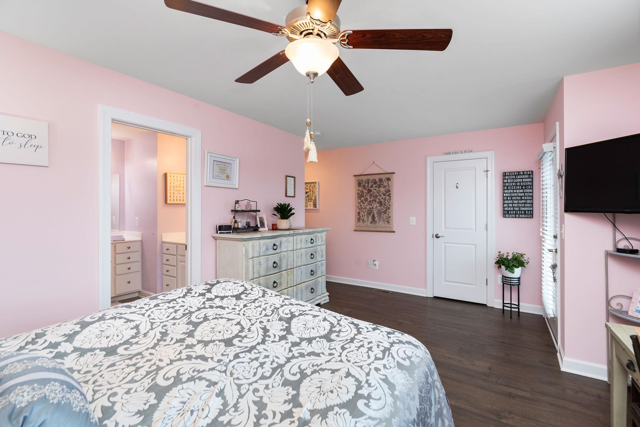 1644 Delphi Drive Charlottesville, VA 22911 - Photo 29 of 39 a bedroom with a bed and a flat screen tv