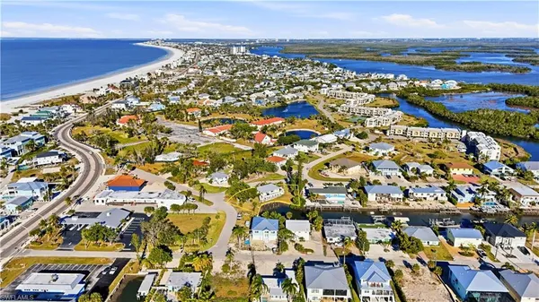 an aerial view of residential building with outdoor space