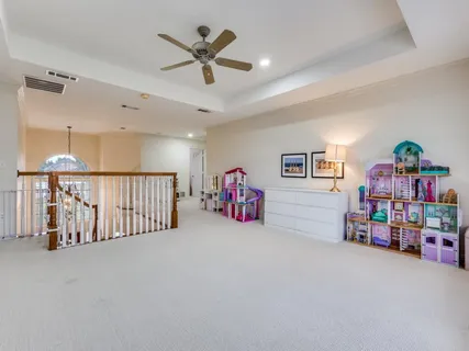 a view of a room with toys