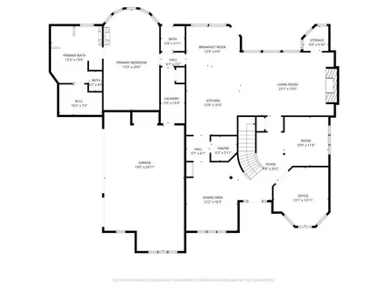 a picture of floor plan