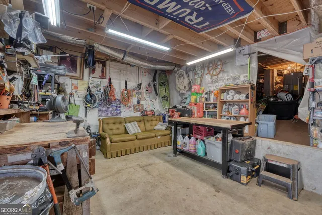 a view of storage and utility room