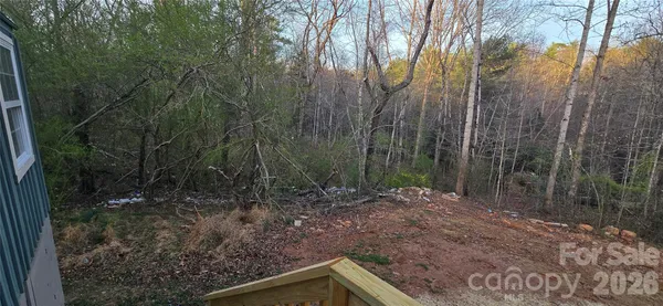 a view of backyard with green space