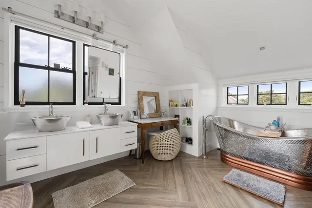 a view of a chairs and table in the patio