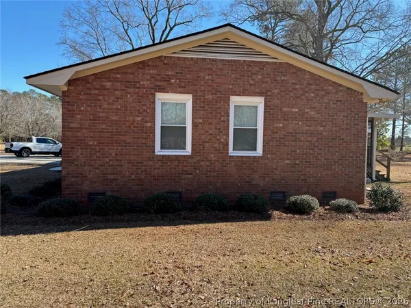 a front view of a house