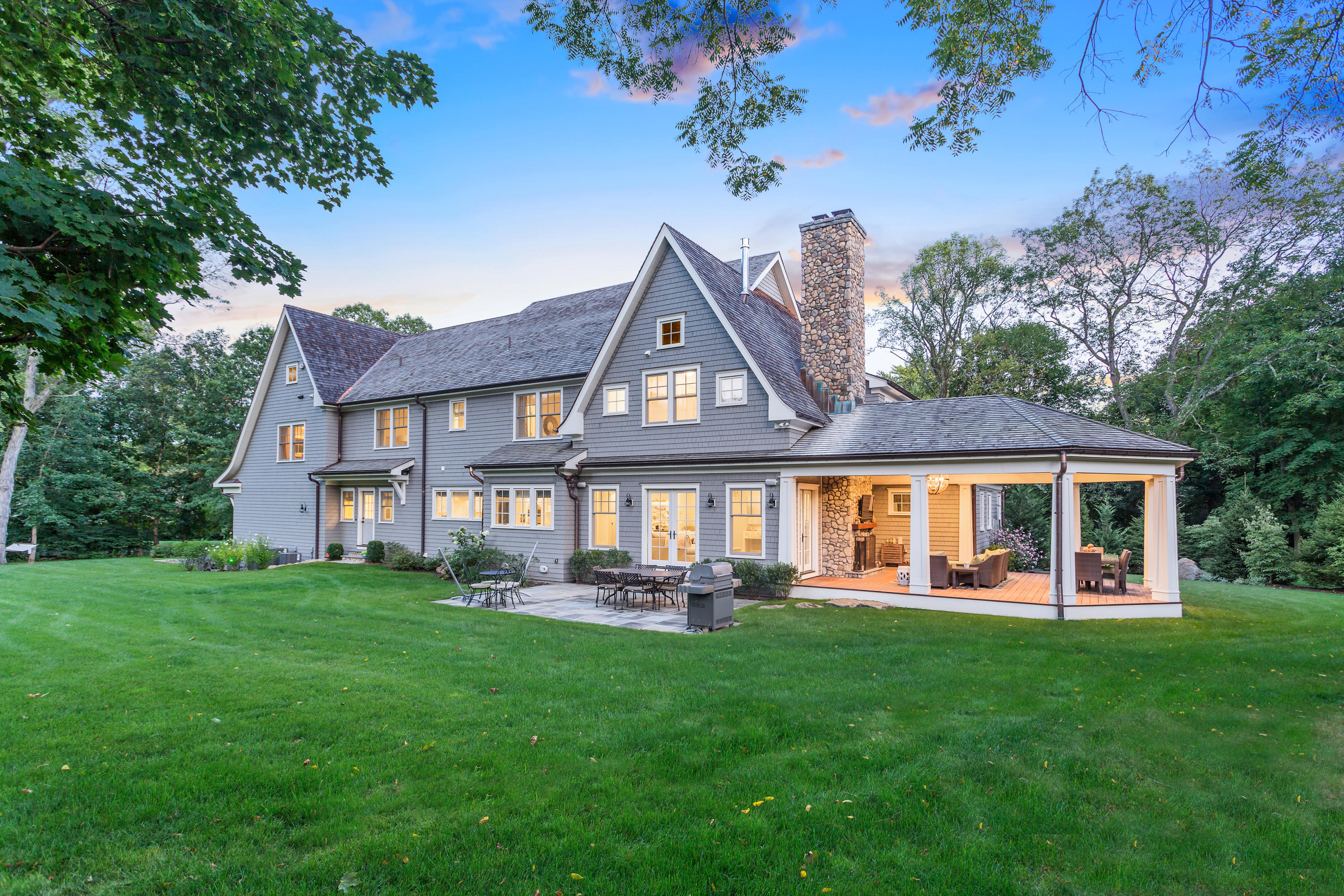 71 Greenleaf Avenue Darien, CT 06820 - Photo 48 of 59 048-Twilight_Back_Yard-4734934-large