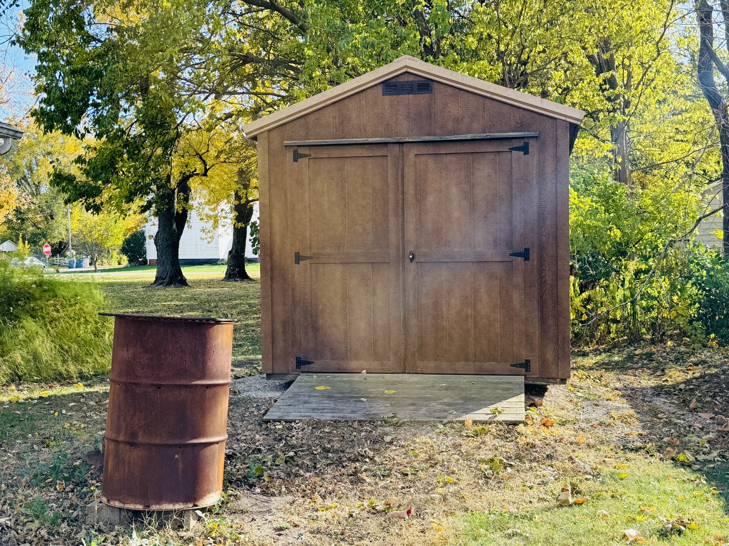 306 7th Street Cornell, IL 61319 - Photo 15 of 17 a wooden door in front of a house