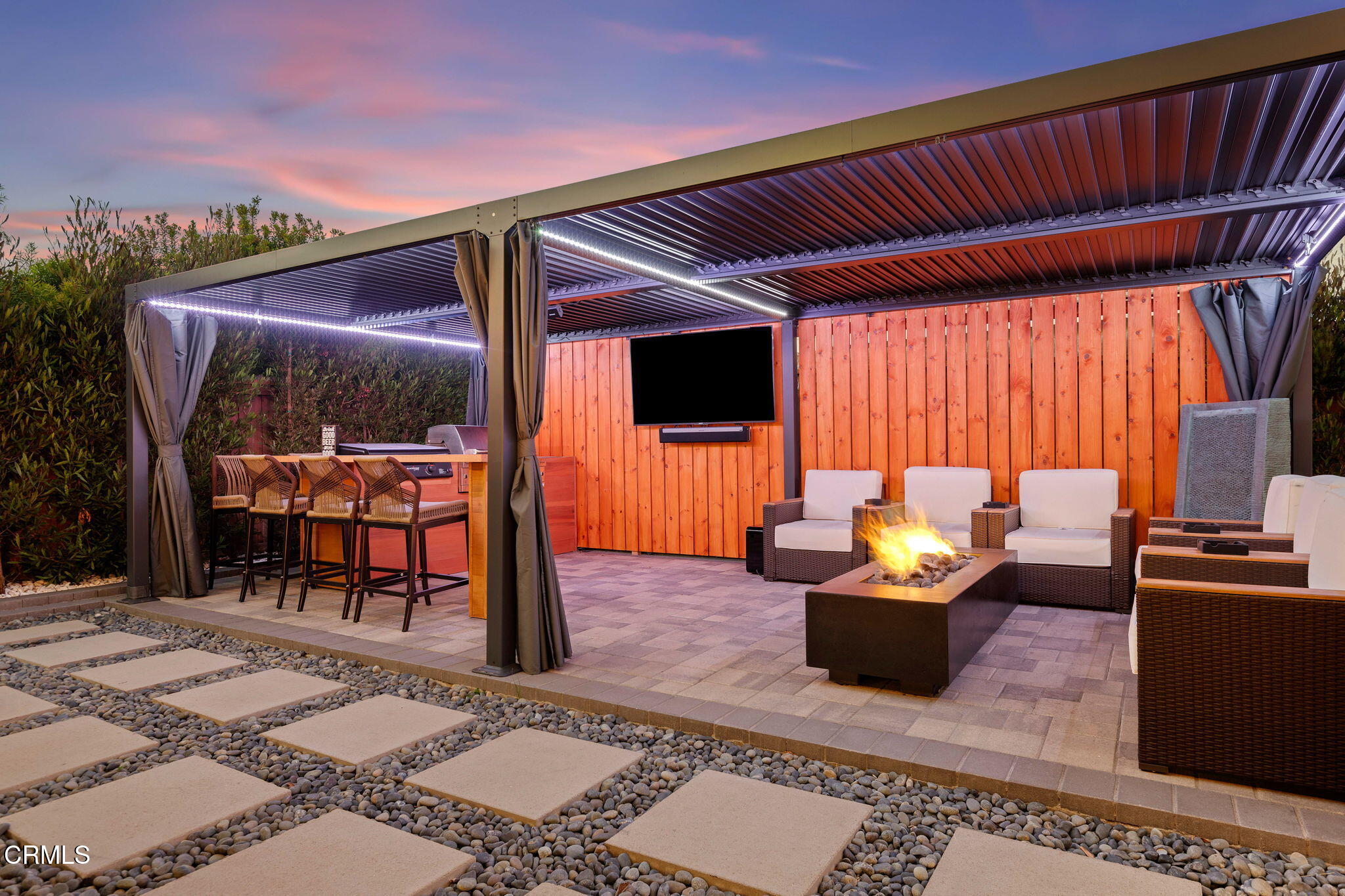 800 Coronado Place Oxnard, CA 93030 - Photo 36 of 43 08 - Back Yard Patio (Twilight)