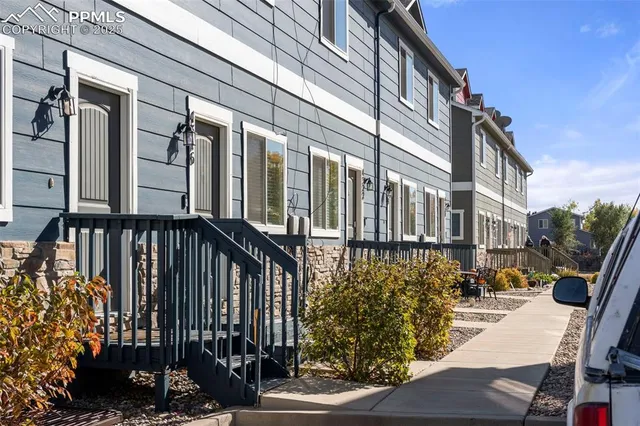 a view of a large building with many windows