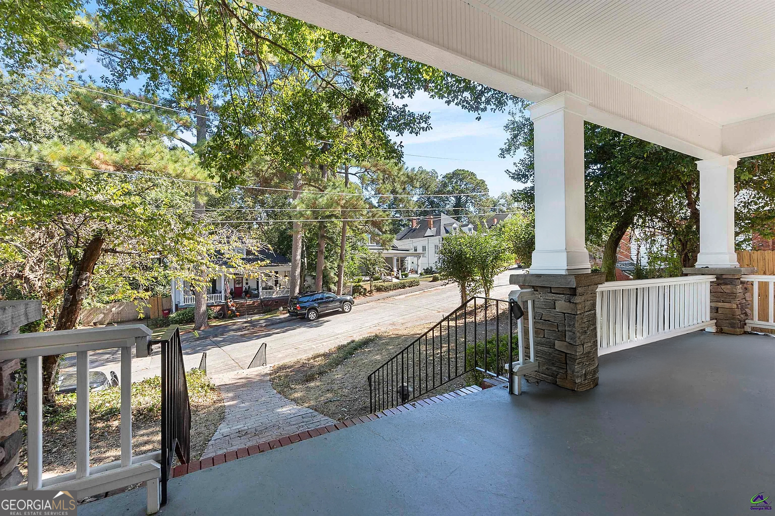 216 Hines Terrace Macon, GA 31204 - Photo 8 of 52 a view of a porch with furniture and garden