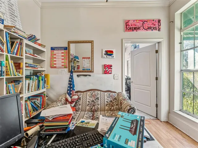 a view of outdoor space with seating area