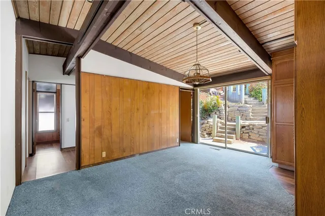 a view of a room with window