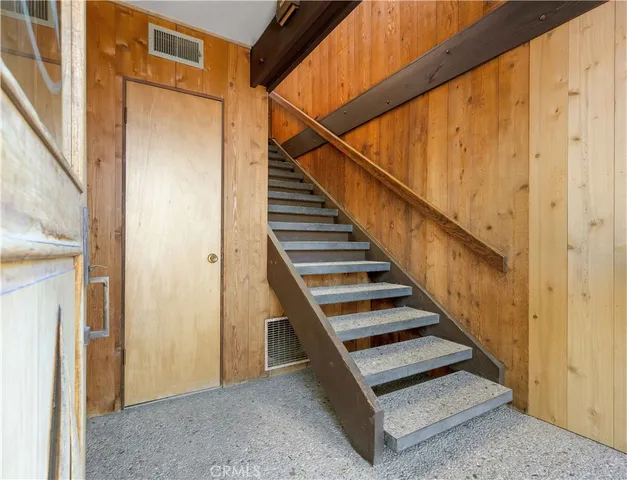 a view of a room with an empty space