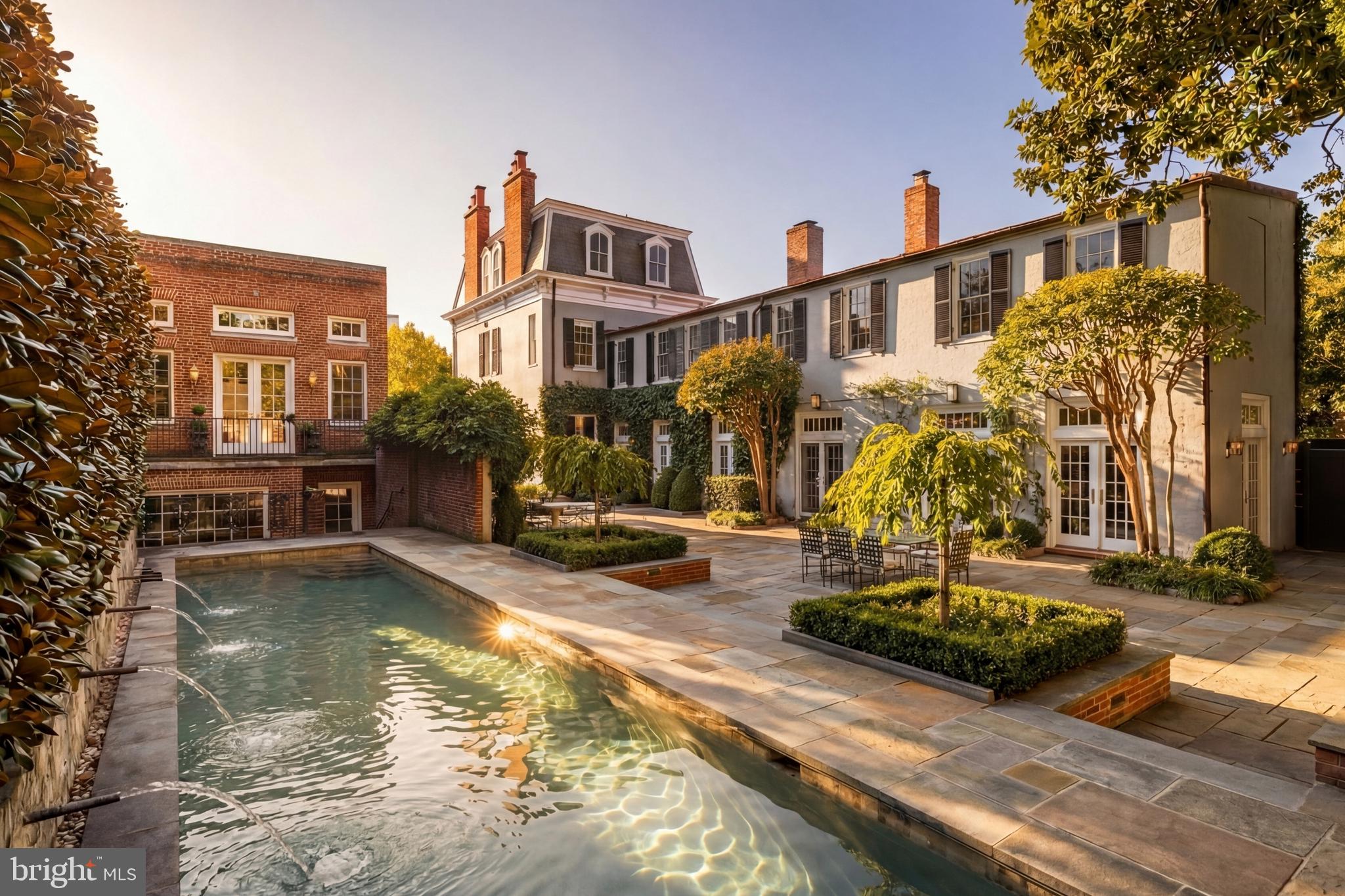 a view of a house with swimming pool