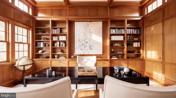 a room with furniture and a window