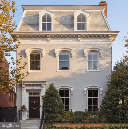 a front view of a house