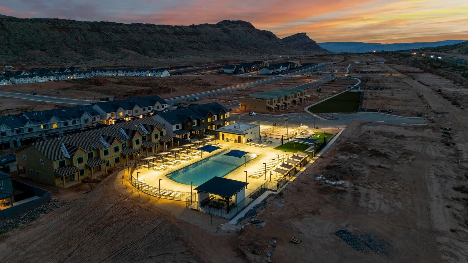1748 Viewcrest Drive, Unit 3077 Washington, UT 84780 - Photo 3 of 46 STR Pool Night 1