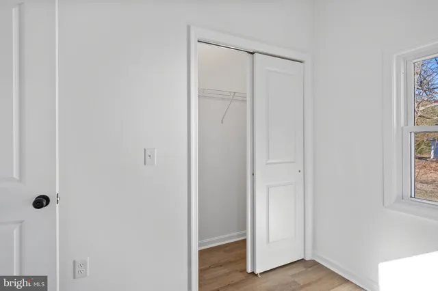 a view of closet area